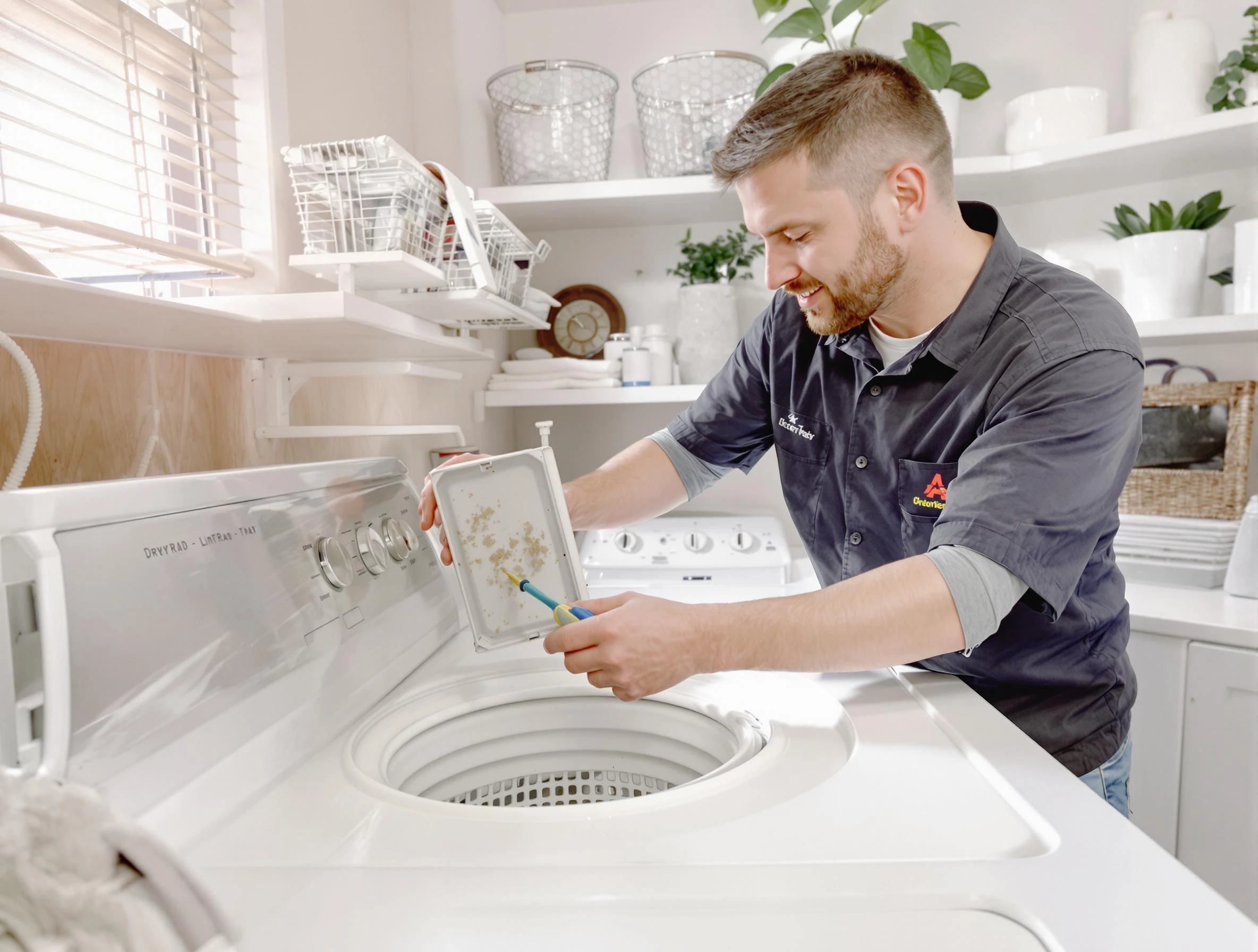 Cleaning Dryer Lint Trap in Kearns, UT
