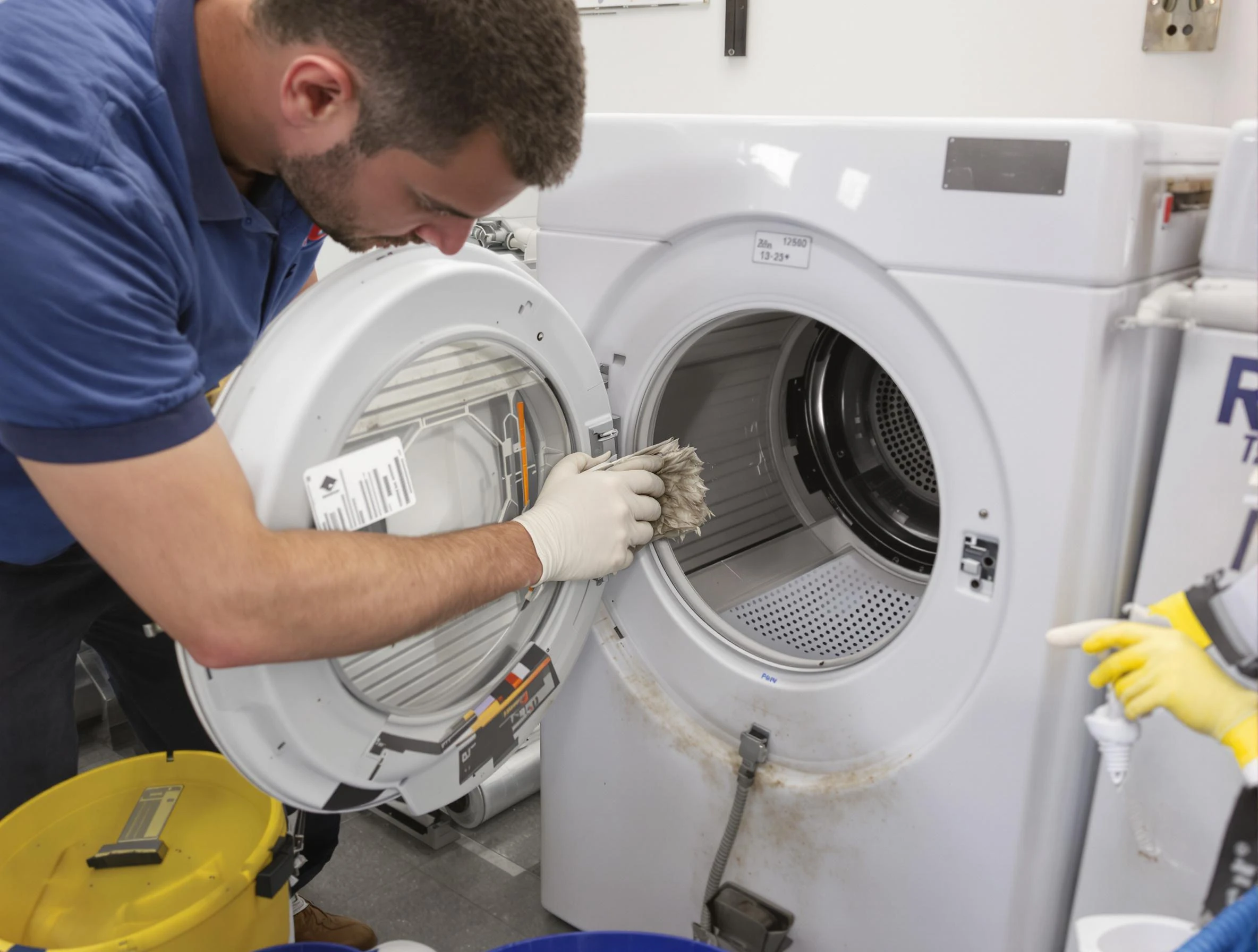 Taylorsville Dryer Vent Cleaning specialist performing detailed lint trap cleaning service in Taylorsville